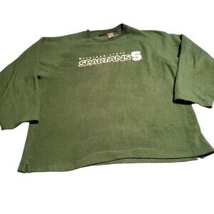 Pro Edge Size XL Michigan State MSU Spartans Green Fleece Pullover FLAWS